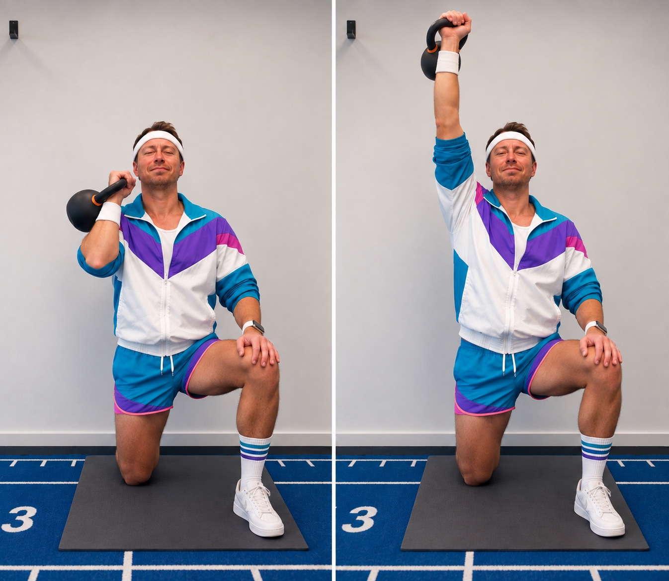 Développé/Press Unilatéral avec Kettlebell